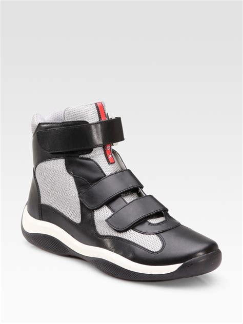 buy cheap prada sneakers|high top black prada sneakers.